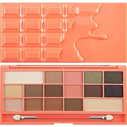 Makeup Revolution I Heart Revolution Chocolate & Peaches Παλέτα Σκιών 22gr