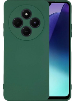 Matt TPU case protect lens for Xiaomi Redmi 14C / POCO C75 / Redmi A4 Forest Green