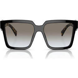 Prada PR24ZS 1AB0A7 Γυναικεία Γυαλιά Ηλίου Τετράγωνα Κοκάλινα Μαύρα με Μαύρο Polarized Φακό