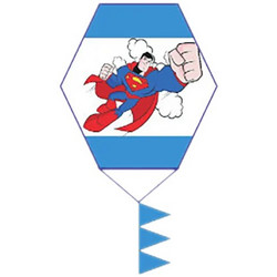 Αετός Εξάγωνος 1m Υφασμάτινος Λυόμενος Super Hero (A3000)