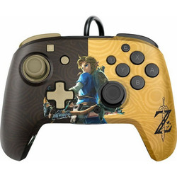 PDP Faceoff Deluxe+ Audio Zelda Wired Controller Switch
