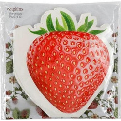 Χαρτοπετσέτες Φράουλα/set 12pcs 33X33cm