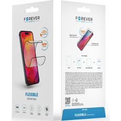 Forever Flexible Hybrid Glass / Τζαμάκι Προστασίας για Samsung Galaxy S23 Plus / Λειτουργεί το Δαχτυλικό Αποτύπωμα - Μαύρο πλαίσιο