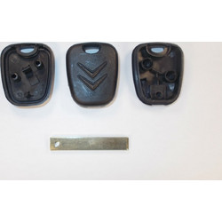 Κενο κλειδι Citroen με θεση για Chip και λαμα HU83