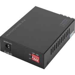 DIGITUS Konverter Gigabit PoE Singlem.Media RJ45/SC SM PSE