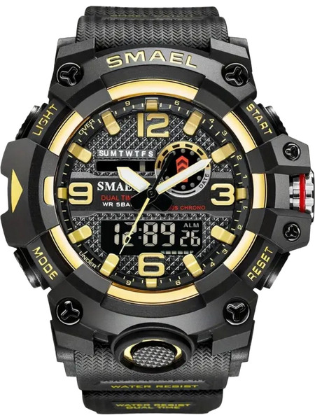 SMAEL Dual Time Digital Watch Multi Function Sports