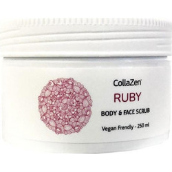 Collazen Ruby Body & Face Φυτικό Scrub Προσώπου 250ml