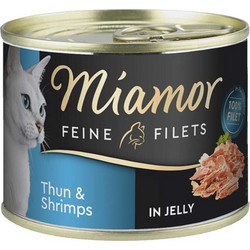 Finnern Miamor Feine Filets Adult with Tuna & Shrimps in Jelly 185gr