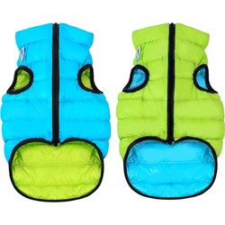 Waudog AiryVest Dog Jacket Reversible Blue-Green XS22