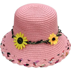 Ψάθινο Καπέλο Sunflower Pink 71201410008