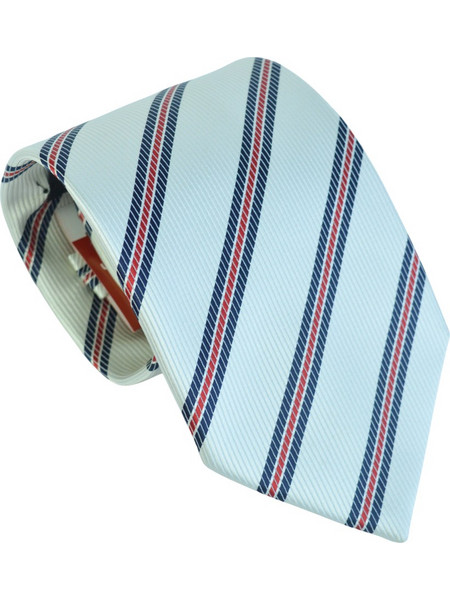 Μεταξωτή Γραβάτα Pierre Cardin-10 cm - White