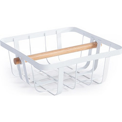 Πετσετοθήκη Μεταλλική Nef-Nef Homeware Sezen White 20x20x8