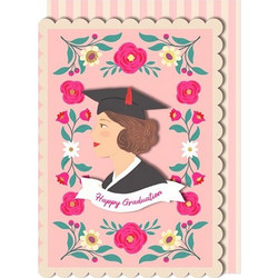 ΕΥΧΕΤΗΡΙΑ ΚΑΡΤΑ HAPPY GRADUATION ΚΟΡΙΤΣΙ