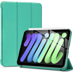 Θήκη Trifold Smart View και πίσω TPU για iPad Mini 7/6 - Τιρκουάζ