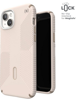 Speck Presidio2 Grip ClickLock & Magsafe - Case for iPhone 15 Plus / iPhone 14 Plus (Bleached Bone / Heirloom Gold / Hazel Brown) - (150455-3214)
