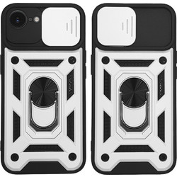 Sonique Ring Armor CamPro Θήκη Silver για Apple iPhone 16e / iPhone 17e