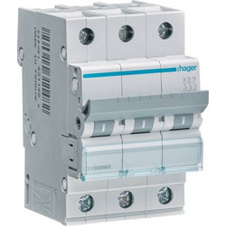 ΑΣΦΑΛΕΙΑ ΑΥΤΟΜΑΤΗ 3P 63A ΤΥΠΟΥ C 6KA 230V HAGER