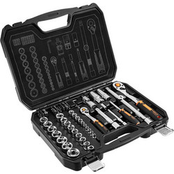 NEO TOOLS ΣΕΤ ΚΑΣΤΑΝΙΑ-ΚΑΡΥΔΑΚΙΑ 1/2" & 1/4" 73ΤΕΜ (10-054)