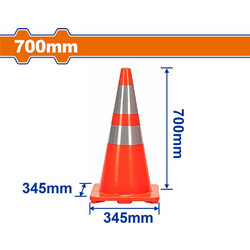 Κώνος Σήμανσης PVC 70cm WADFOW (WYJ1Α70)
