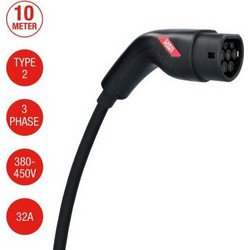Carpoint 280018 32A Τριφασικό Type 2-Type 2 10m