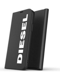 DIESEL Booklet Case Core Iphone 12/12PRo czarno-bialy/black-White - (42486)