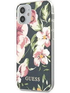 Guess N°3 Flower Collection Θήκη iPhone 12 mini Navy Blue GUHCP12SIMLFL03