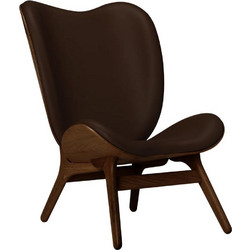 Πολυθρόνα A Conversation Piece Tall Hope Leather 5872C5577-11 73x93x106cm Dark Oak Brown