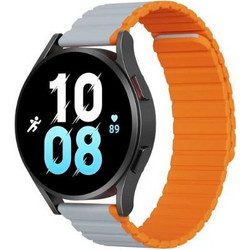 Dux Ducis LD Λουράκι Σιλικόνης Grey / Orange (Universal 20mm)