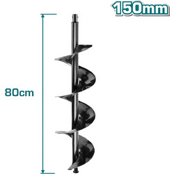 TOTAL ΑΝΤΑΛΛΑΚΤΙΚΟ ΤΡΥΠΑΝΙ 150mm TEA55221-SP-150