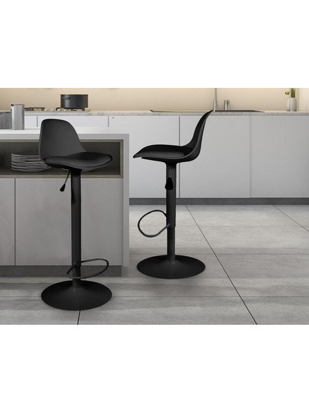 Σκαμπό μπαρ Isak Home Deco Factory με ρυθμιζόμενο ύψος και διαστάσεις 41.5x38x83cm/104cm - Black HD6215