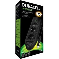 Inverter Αυτοκινήτου Duracell 12V σε 220V & 2 Θύρες USB 2.4A 175W