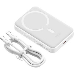 Baseus Magnetic Mini Wireless Magsafe Power Bank 10000mAh 30W με Θύρα USB-C White