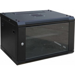 RACK01 KΑΜΠΙΝΑ ΕΠΙΤΟΙΧΙΑ ΜΕ ΓΥΑΛΙΝΗ ΠΟΡΤΑ 19'' 4U (600X450X280) ΠΕΡΙΛΑΜΒΑΝΕΤΑΙ ΡΑΦΙ SHELVES 45