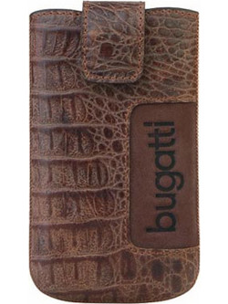 BUGGATI SLIMCASE ΘΗΚΗ ΠΟΥΓΚΙ CROCO LIGHT BROWN S