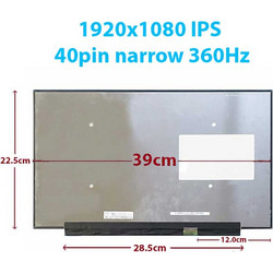 Οθόνη για λάπτοπ 17.3 NE173FHM-NZ6 1920x1080 IPS FHD 40 Pin narrow LED 360Hz