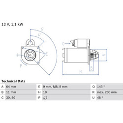 Bosch Μίζα - 0 986 024 020