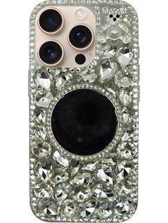 Vivid Diamond Case with Mirror Apple iPhone 16 Pro Silver