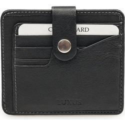 Luxus 8301 Unisex Δερμάτινη Θήκη για Κάρτες Μαύρο