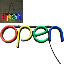 Στατική Πινακίδα LED Μονής Όψης RGB 40x15cm Open General Trade 207987059 - GeneralTrade
