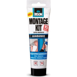 BISON MONTAGE KIT ΔΙΑΦΑΝΗ ΣΩΛΗΝΑΡΙΟ 150GR (6303196)