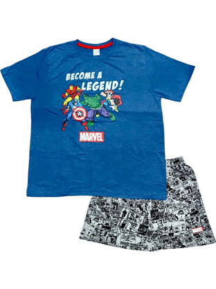 ΠΙΤΖΑΜΑ ΑΝΔΡΙΚΗ MARVEL AVENGERS 009090 ΜΠΛΕ (S - XXL)
