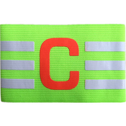 Captain Arm Band (Περιβραχιόνιο Αρχηγού) ριγέ LIGASPORT - ΠΡΑΣΙΝΟ - ONE SIZE - LIGA SPORT