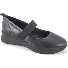 Safe Step WOMEN'S BALLERINAS 2429 BLACK LEATHER Safe Step
