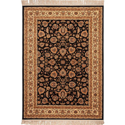 Βιοκαρπέτ Isfahan Χαλί Ορθογώνιο 200x250cm 3783B Black - Cream