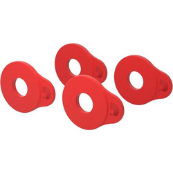 D'Addario PW-FLSB-04RD Strap Lock (Σετ 4 τμχ) κόκκινο