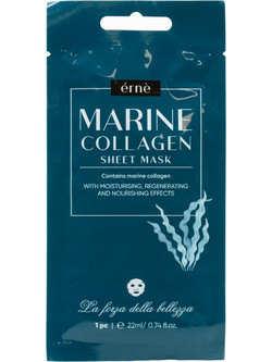Erne Marine Collagen Sheet Μάσκα Προσώπου για Αντιγήρανση Ενυδάτωση & Λάμψη με Κολλαγόνο 22ml