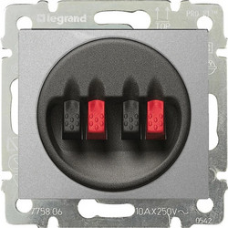 ΠΡΙΖΑ ΗΧΕΙΩΝ 2 ΕΞΟΔΩΝ AΛΟΥΜΙΝΙΟ LEGRAND VALENA - 770124