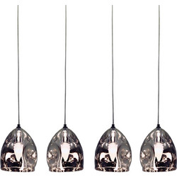 Home Lighting Soft Κρεμαστό Φωτιστικό Οροφής Ράγα Πολύφωτο Ανθρακί 77-3696
