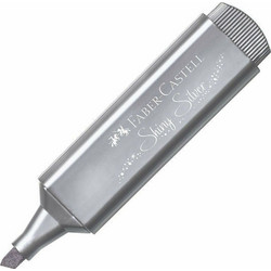 Faber Castell Μαρκαδόρος Υπογράμμισης Metallic Shiny Silver
