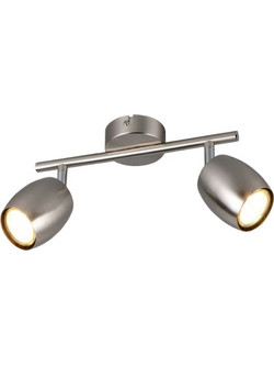 Φωτιστικό Οροφής- Σποτ Nancy R86262007 2xGU10 35W 27,5x15,5cm Nickel RL Lighting